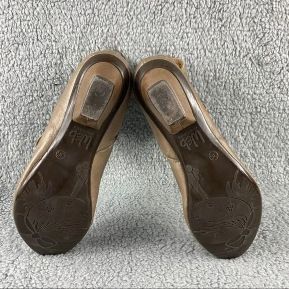 Eric michael soho Booties Tan Ankle Boots Shoes Spain leather‎ Womens 5.5 ZIP - Picture 9 of 15